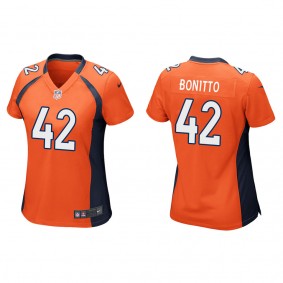 Women's Denver Broncos Nik Bonitto Orange 2022 NFL Draft Game Jersey