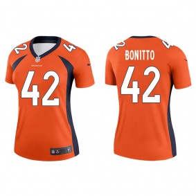Women's Denver Broncos Nik Bonitto Orange 2022 NFL Draft Legend Jersey
