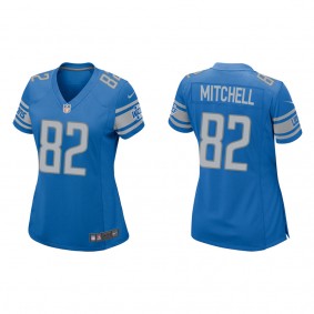Women's Detroit Lions James Mitchell Blue 2022 NFL Draft Game Jersey