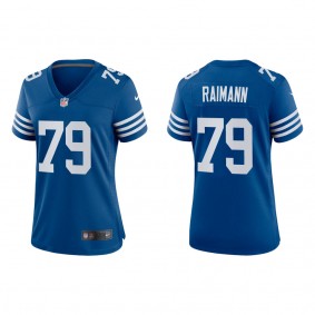 Women's Indianapolis Colts Bernhard Raimann Royal 2022 NFL Draft Alternate Game Jersey