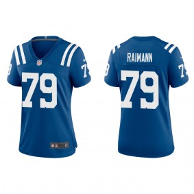 Women's Indianapolis Colts Bernhard Raimann Royal 2022 NFL Draft Game Jersey