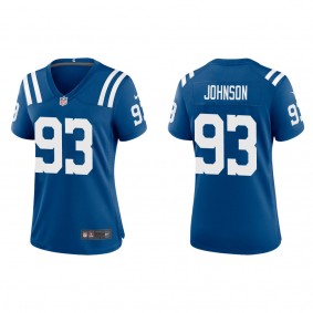 Women's Indianapolis Colts Eric Johnson Royal 2022 NFL Draft Game Jersey