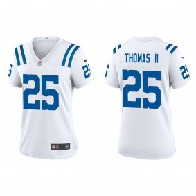 Women's Indianapolis Colts Rodney Thomas II White 2022 NFL Draft Game Jersey