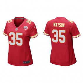 Women's Kansas City Chiefs Jaylen Watson Red 2022 NFL Draft Game Jersey