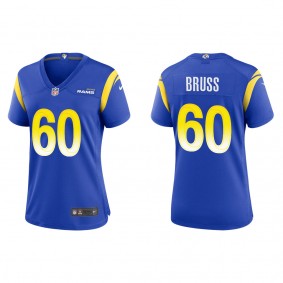 Women's Los Angeles Rams Logan Bruss Royal 2022 NFL Draft Game Jersey