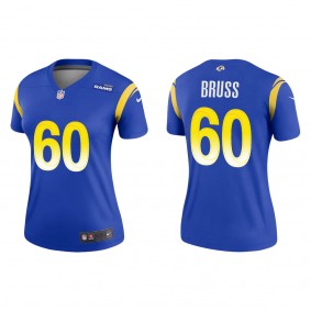 Women's Los Angeles Rams Logan Bruss Royal 2022 NFL Draft Legend Jersey