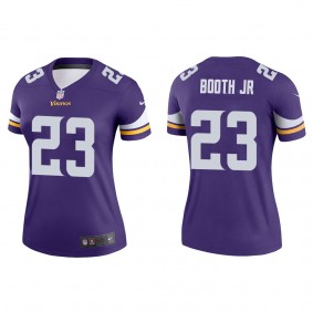Women's Minnesota Vikings Andrew Booth Jr. Purple 2022 NFL Draft Legend Jersey