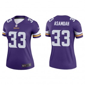 Women's Minnesota Vikings Brian Asamoah Purple 2022 NFL Draft Legend Jersey