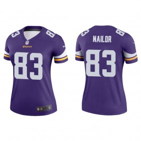 Women's Minnesota Vikings Jalen Nailor Purple 2022 NFL Draft Legend Jersey