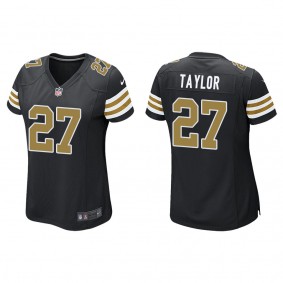 Women's New Orleans Saints Alontae Taylor Black 2022 NFL Draft Alternate Game Jersey