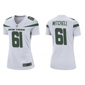 Women's New York Jets Max Mitchell White 2022 NFL Draft Game Jersey