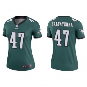 Women's Philadelphia Eagles Grant Calcaterra Green 2022 NFL Draft Legend Jersey