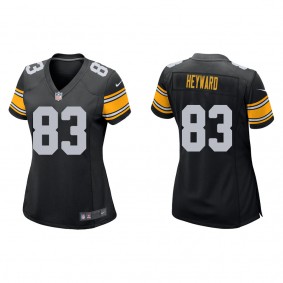Women's Pittsburgh Steelers Connor Heyward Black 2022 NFL Draft Game Jersey