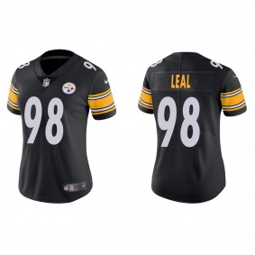 Women's Pittsburgh Steelers DeMarvin Leal Black 2022 NFL Draft Vapor Limited Jersey