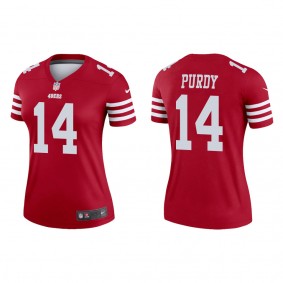 Women's San Francisco 49ers Brock Purdy Scarlet 2022 NFL Draft Legend Jersey
