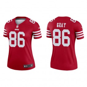 Women's San Francisco 49ers Danny Gray Scarlet 2022 NFL Draft Legend Jersey