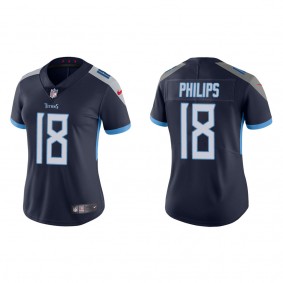 Women's Tennessee Titans Kyle Philips Navy 2022 NFL Draft Vapor Limited Jersey
