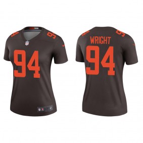 Women's Cleveland Browns Alex Wright Brown 2022 NFL Draft Alternate Legend Jersey