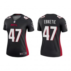 Women's Atlanta Falcons Arnold Ebiketie Black 2022 NFL Draft Legend Jersey