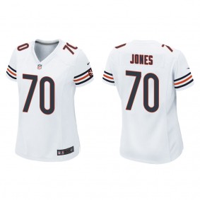 Women's Chicago Bears Braxton Jones White 2022 NFL Draft Game Jersey