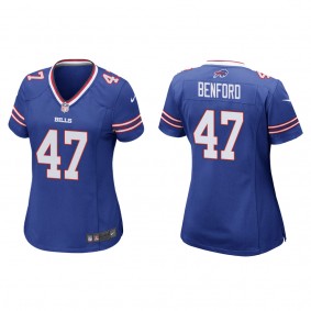 Women's Buffalo Bills Christian Benford Royal 2022 NFL Draft Game Jersey