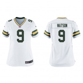 Women's Green Bay Packers Christian Watson White 2022 NFL Draft Game Jersey