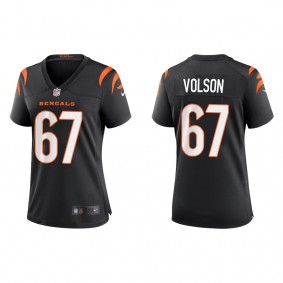 Women's Cincinnati Bengals Cordell Volson Black 2022 NFL Draft Game Jersey
