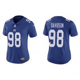 Women's New York Giants D.J. Davidson Royal 2022 NFL Draft Vapor Limited Jersey
