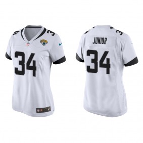Women's Jacksonville Jaguars Gregory Junior White 2022 NFL Draft Game Jersey