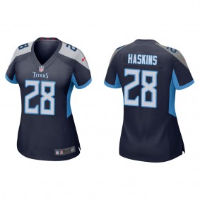 Women's Tennessee Titans Hassan Haskins Navy 2022 NFL Draft Game Jersey