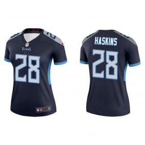 Women's Tennessee Titans Hassan Haskins Navy 2022 NFL Draft Legend Jersey