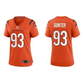 Women's Cincinnati Bengals Jeffrey Gunter Orange 2022 NFL Draft Game Jersey