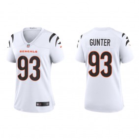 Women's Cincinnati Bengals Jeffrey Gunter White 2022 NFL Draft Game Jersey