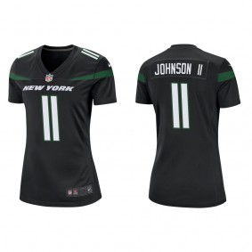 Women's New York Jets Jermaine Johnson II Black 2022 NFL Draft Game Jersey