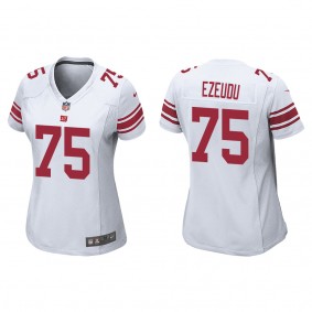 Women's New York Giants Joshua Ezeudu White 2022 NFL Draft Game Jersey