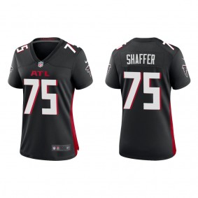 Women's Atlanta Falcons Justin Shaffer Black 2022 NFL Draft Game Jersey