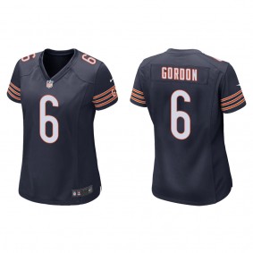Women's Chicago Bears Kyler Gordon Navy 2022 NFL Draft Game Jersey