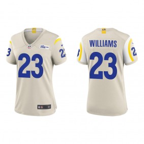 Women's Los Angeles Rams Kyren Williams Bone 2022 NFL Draft Game Jersey