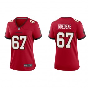 Women's Tampa Bay Buccaneers Luke Goedeke Red 2022 NFL Draft Game Jersey