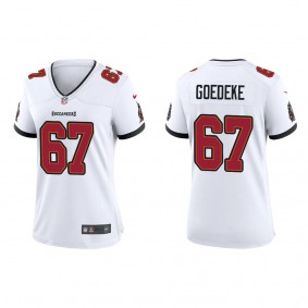 Women's Tampa Bay Buccaneers Luke Goedeke White 2022 NFL Draft Game Jersey