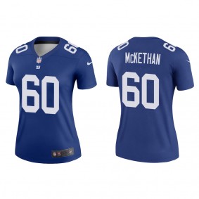 Women's New York Giants Marcus McKethan Royal 2022 NFL Draft Legend Jersey
