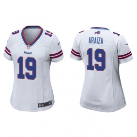 Women's Buffalo Bills Matt Araiza White 2022 NFL Draft Game Jersey