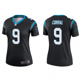 Women's Carolina Panthers Matt Corral Black 2022 NFL Draft Legend Jersey