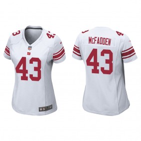 Women's New York Giants Micah McFadden White 2022 NFL Draft Game Jersey