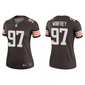 Women's Cleveland Browns Perrion Winfrey Brown 2022 NFL Draft Legend Jersey
