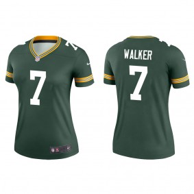 Women's Green Bay Packers Quay Walker Green 2022 NFL Draft Legend Jersey