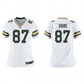 Women's Green Bay Packers Romeo Doubs White 2022 NFL Draft Game Jersey