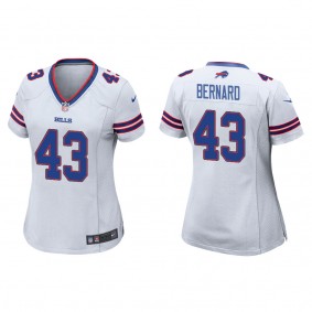 Women's Buffalo Bills Terrel Bernard White 2022 NFL Draft Game Jersey
