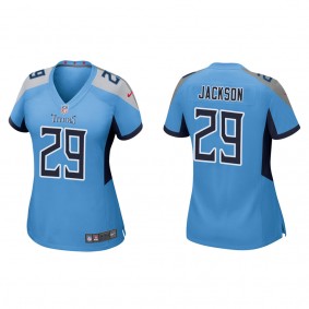 Women's Tennessee Titans Theo Jackson Light Blue 2022 NFL Draft Game Jersey