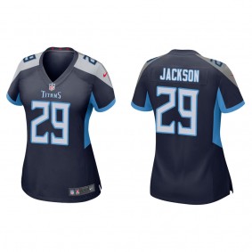 Women's Tennessee Titans Theo Jackson Navy 2022 NFL Draft Game Jersey